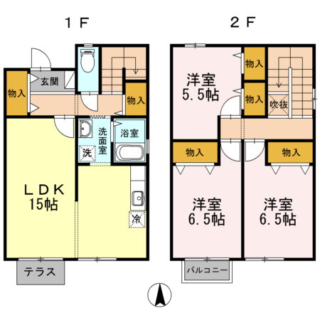 フローラル 3LDK 賃貸物件詳細