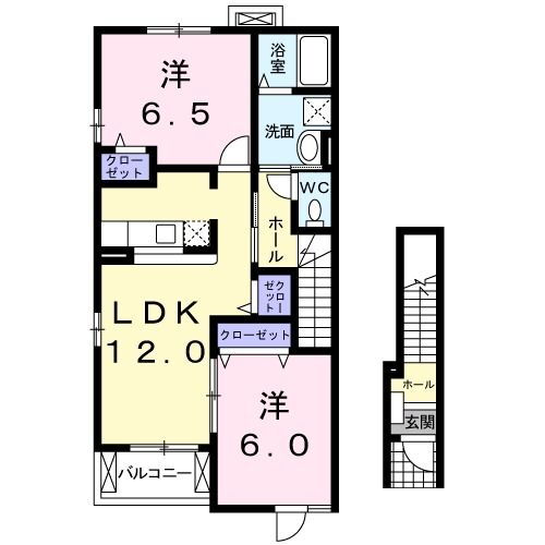 スターブル 2階 2LDK 賃貸物件詳細