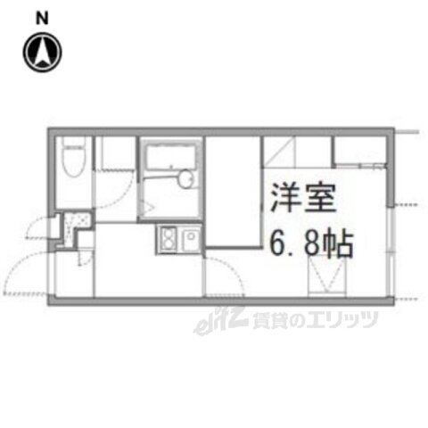 京都府京都市右京区嵯峨野六反田町 帷子ノ辻駅 1K アパート 賃貸物件詳細