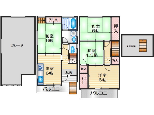 大阪府豊中市庄内幸町４ 庄内駅 4DK 一戸建て 賃貸物件詳細