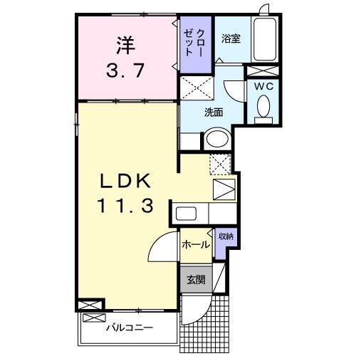 佐賀県佐賀市神野東２ 佐賀駅 1LDK アパート 賃貸物件詳細