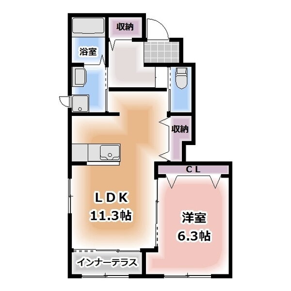 愛知県清須市春日宮重町 稲沢駅 1LDK アパート 賃貸物件詳細