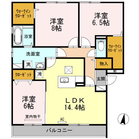 広島県福山市東深津町２ 東福山駅 3LDK アパート 賃貸物件詳細