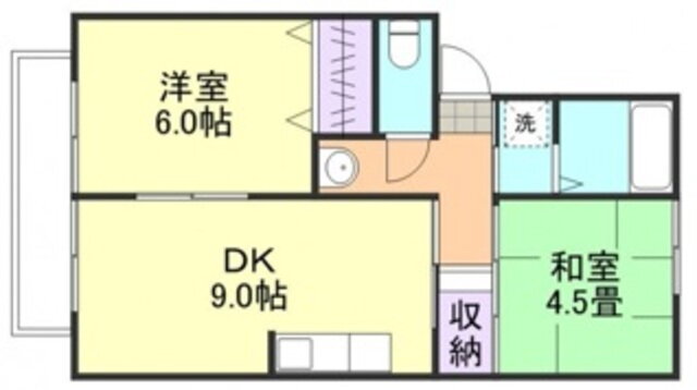 メゾンせとうち　　Ａ 2階 2DK 賃貸物件詳細