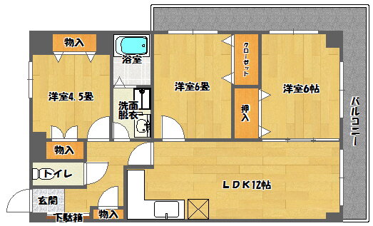 福岡県福岡市西区姪の浜４ 姪浜駅 3LDK マンション 賃貸物件詳細