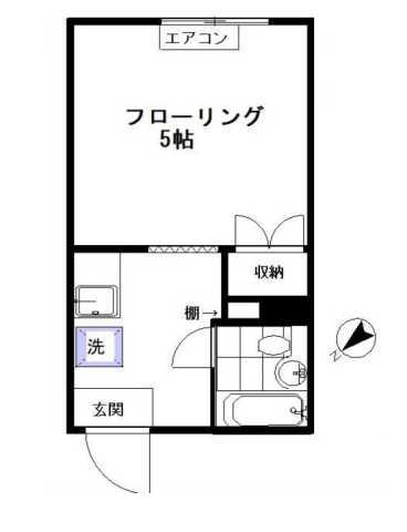 コーポマルガリータ 2階 1K 賃貸物件詳細