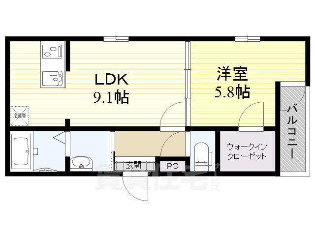 兵庫県尼崎市東桜木町 尼崎駅 1LDK アパート 賃貸物件詳細