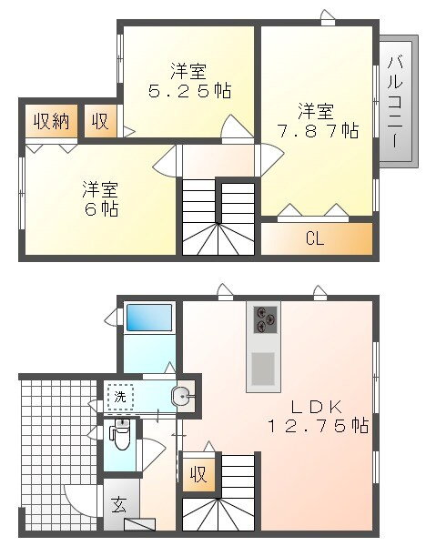 岡山県岡山市南区福成２ 岡山駅 3LDK 一戸建て 賃貸物件詳細