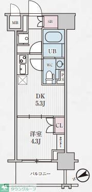 テラス浅草橋 9階 1DK 賃貸物件詳細