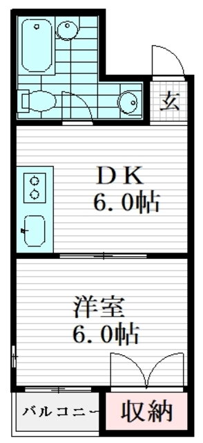 コーポ亀戸 2階 1K 賃貸物件詳細