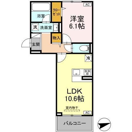 鹿児島県鹿児島市上之園町 鹿児島中央駅 1LDK アパート 賃貸物件詳細