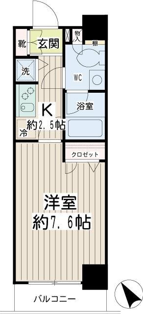 神奈川県横浜市鶴見区鶴見中央１ 鶴見駅 1K マンション 賃貸物件詳細