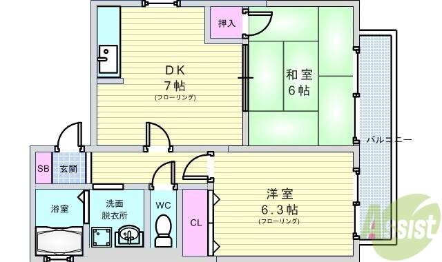 大阪府豊中市桜の町５ 少路駅 2DK アパート 賃貸物件詳細