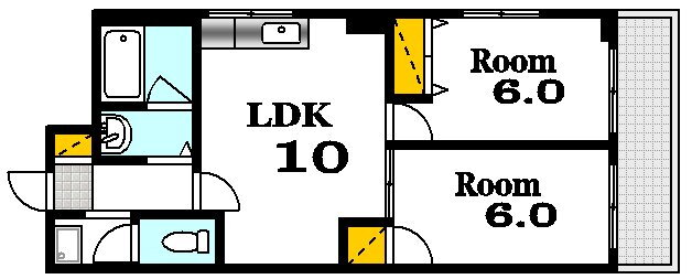 オルゴグラード広島 10階 2LDK 賃貸物件詳細
