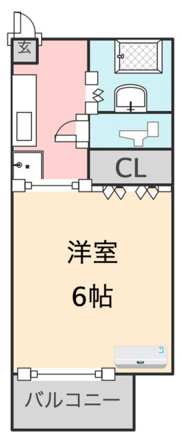 広島県福山市新涯町 東福山駅 1K アパート 賃貸物件詳細