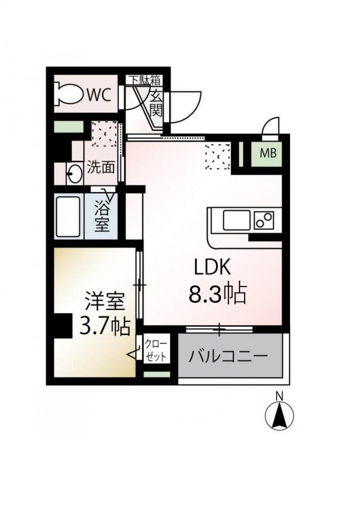 ｂ’ＣＡＳＡ多摩川 2階 1LDK 賃貸物件詳細