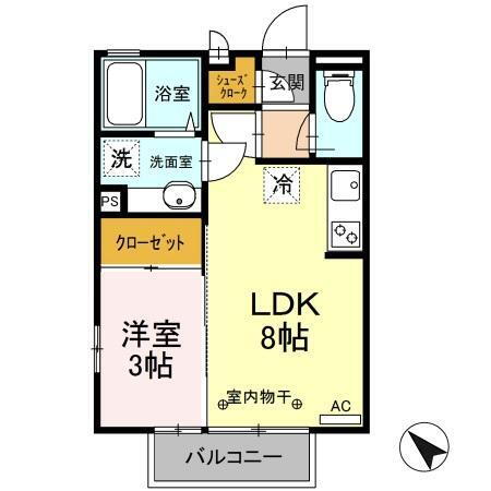 群馬県伊勢崎市除ケ町 剛志駅 1LDK アパート 賃貸物件詳細