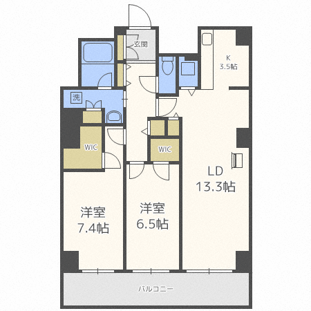 北海道札幌市中央区南五条西８ すすきの駅 2LDK マンション 賃貸物件詳細