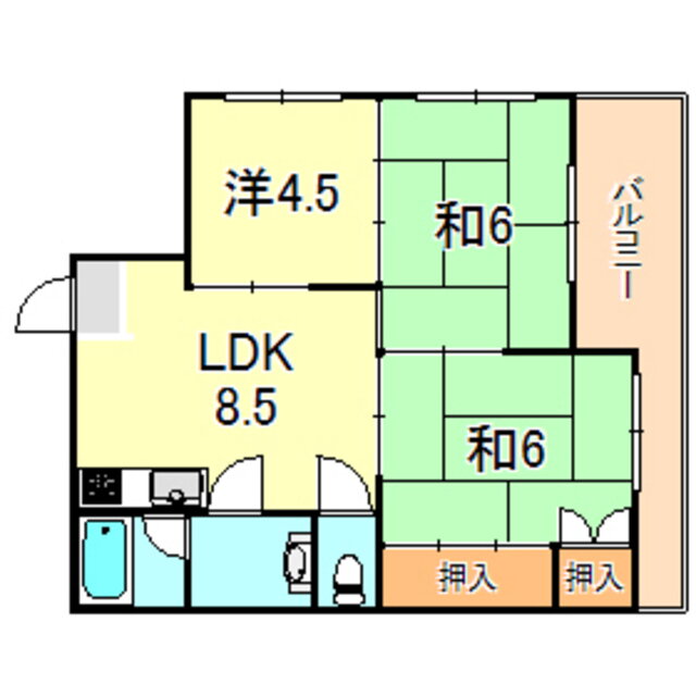 兵庫県明石市西明石南町２ 西明石駅 3DK マンション 賃貸物件詳細