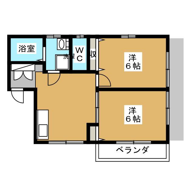 クレール・メゾン鷺宮 2階 2LDK 賃貸物件詳細