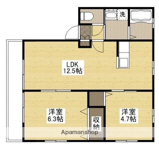 広島県広島市東区戸坂新町２ 戸坂駅 2LDK アパート 賃貸物件詳細