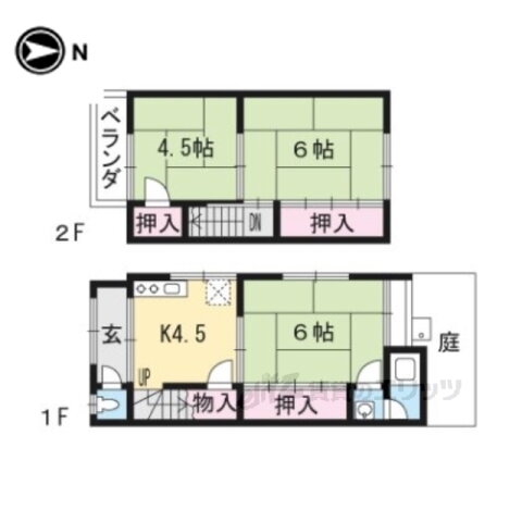京都府長岡京市一文橋２ 長岡天神駅 3DK 一戸建て 賃貸物件詳細