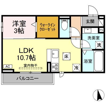 岐阜県岐阜市東鶉３ 岐阜駅 1LDK アパート 賃貸物件詳細