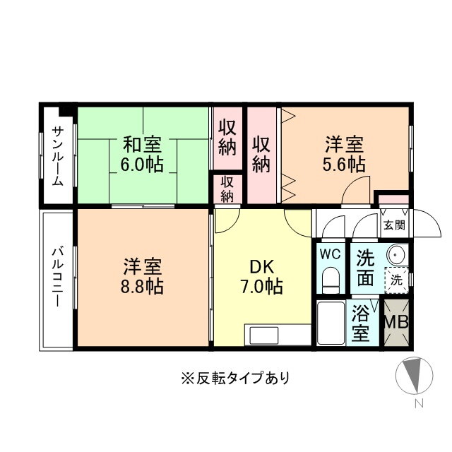富山県富山市堀川町 朝菜町駅 3DK マンション 賃貸物件詳細