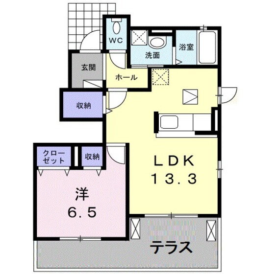 岡山県倉敷市上東 中庄駅 1LDK アパート 賃貸物件詳細