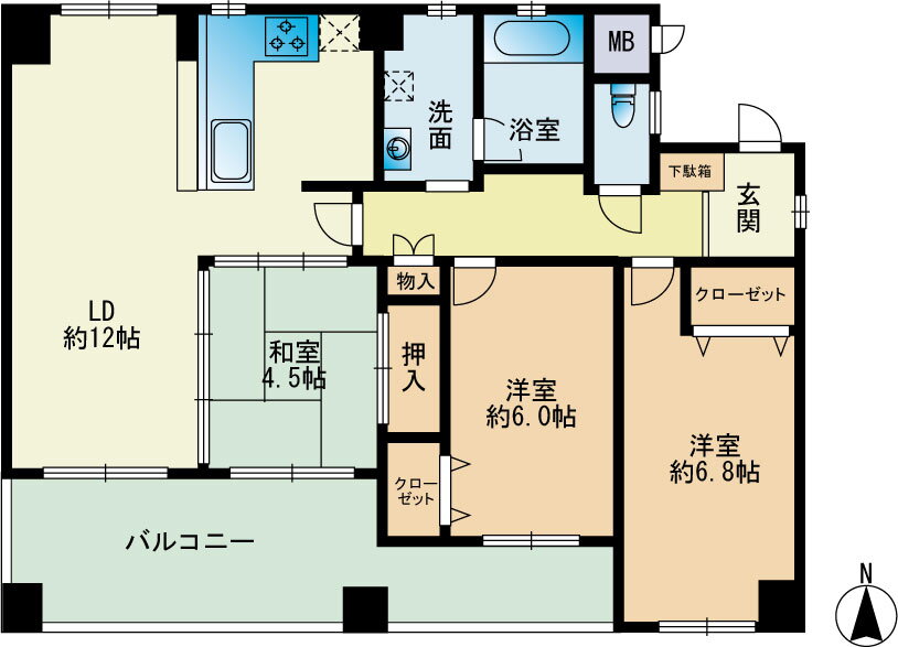 福岡県福岡市西区小戸１ 姪浜駅 3LDK マンション 賃貸物件詳細