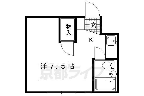 京都府京都市北区紫野下築山町 北大路駅 1K マンション 賃貸物件詳細