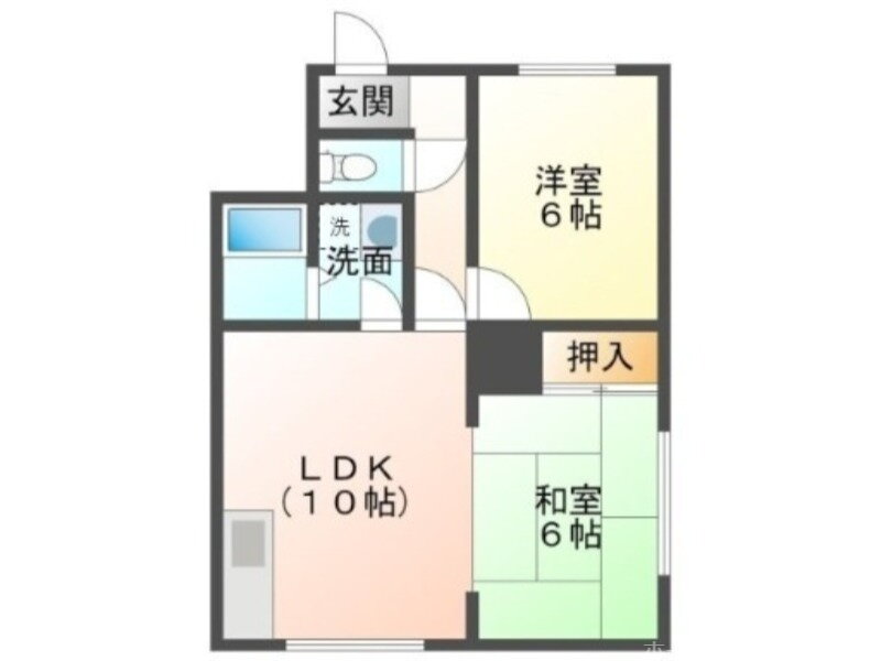 北海道北広島市西の里南２ 上野幌駅 2LDK アパート 賃貸物件詳細