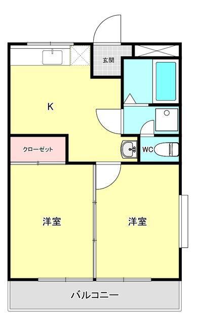 アネックス武蔵野 3階 2DK 賃貸物件詳細