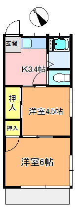 東京都板橋区赤塚２ 下赤塚駅 2K アパート 賃貸物件詳細