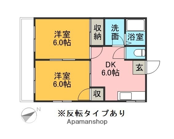 コーポ千代 1階 2DK 賃貸物件詳細