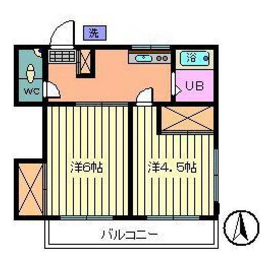 埼玉県さいたま市桜区大字下大久保 南与野駅 2K アパート 賃貸物件詳細