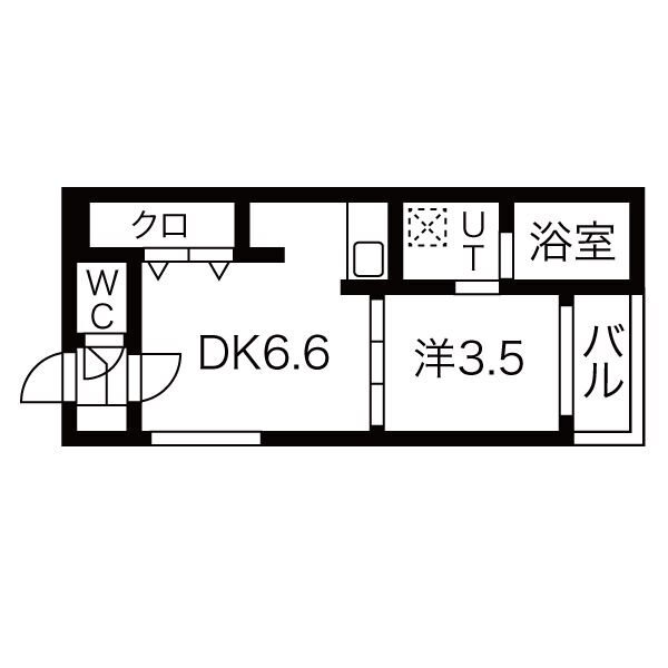 愛知県名古屋市西区花の木１ 浅間町駅 1DK アパート 賃貸物件詳細