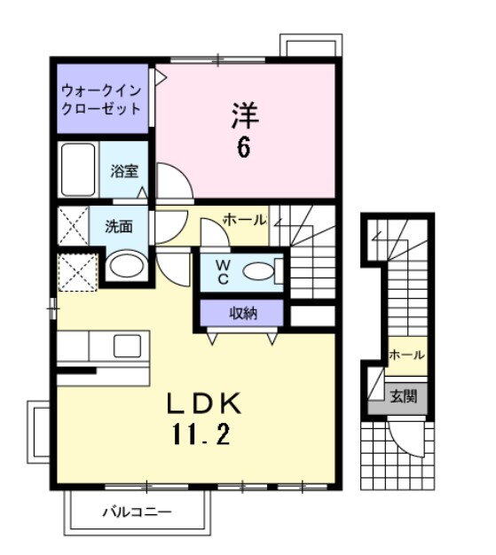 広島県呉市広町田２ 新広駅 1LDK アパート 賃貸物件詳細