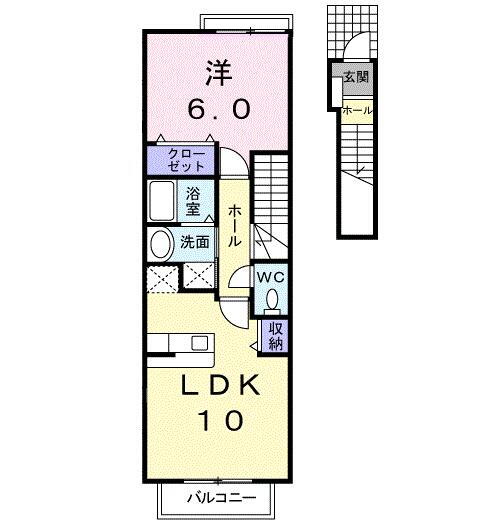 ペアシティ古河Ｉ 2階 1LDK 賃貸物件詳細