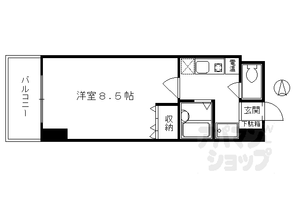 京都府京都市中京区壬生坊城町 大宮駅 1K マンション 賃貸物件詳細