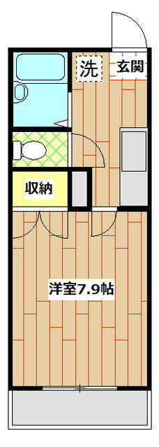 神奈川県川崎市高津区久地１ 溝の口駅 1K アパート 賃貸物件詳細
