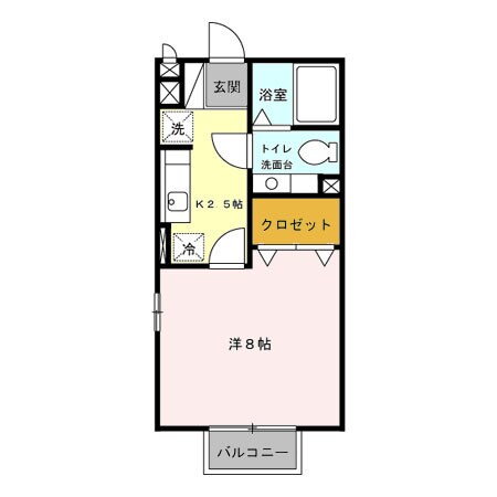 群馬県高崎市江木町 高崎駅 1K アパート 賃貸物件詳細