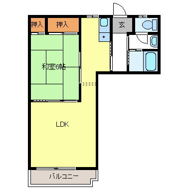 長野県長野市大字鶴賀七瀬南部 市役所前駅 1LDK マンション 賃貸物件詳細