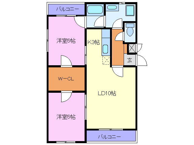 ビバ・ステート 1階 2LDK 賃貸物件詳細