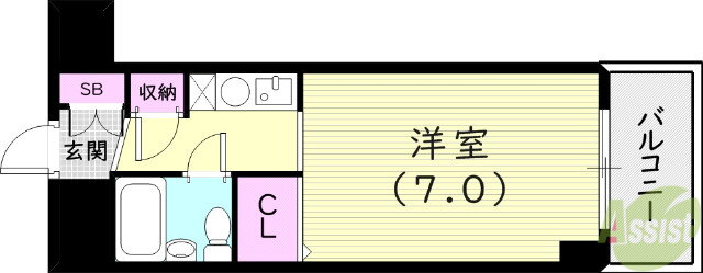 兵庫県尼崎市富松町１ 武庫之荘駅 1K マンション 賃貸物件詳細