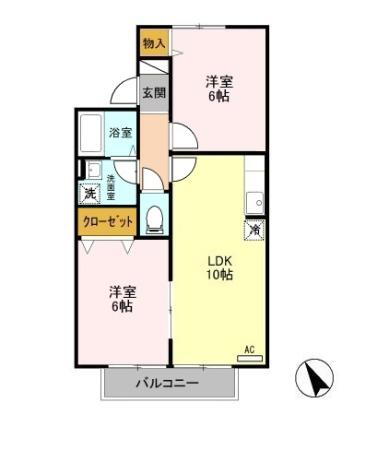 茨城県結城市大字結城 結城駅 2LDK アパート 賃貸物件詳細