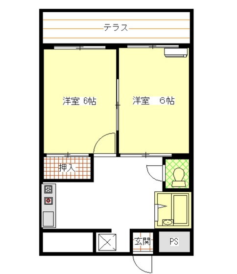 岡山県岡山市北区奥田本町 大元駅 2DK マンション 賃貸物件詳細
