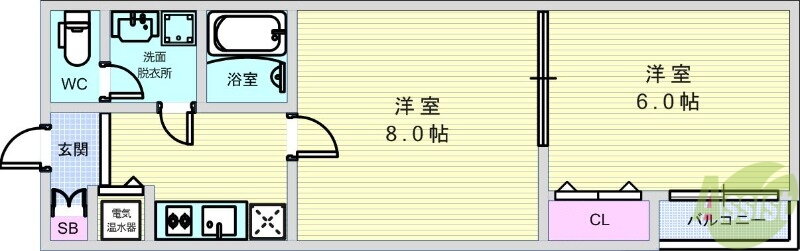 大阪府豊中市小曽根３ 江坂駅 2K アパート 賃貸物件詳細