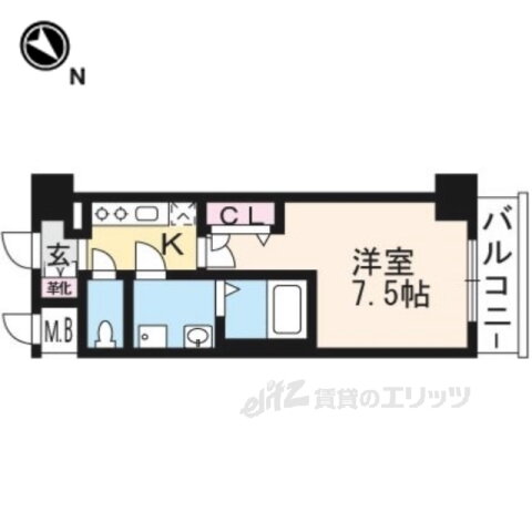 京都府京都市南区吉祥院西ノ庄東屋敷町 西大路駅 1K マンション 賃貸物件詳細
