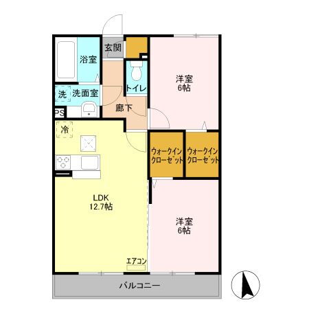 茨城県古河市中央町２ 古河駅 2LDK アパート 賃貸物件詳細